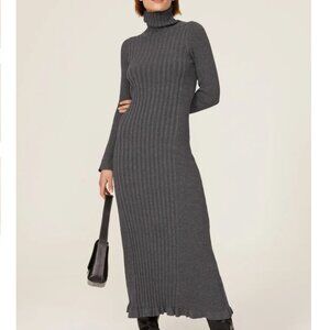VEDA Figgy Sweater Dress in grey size large